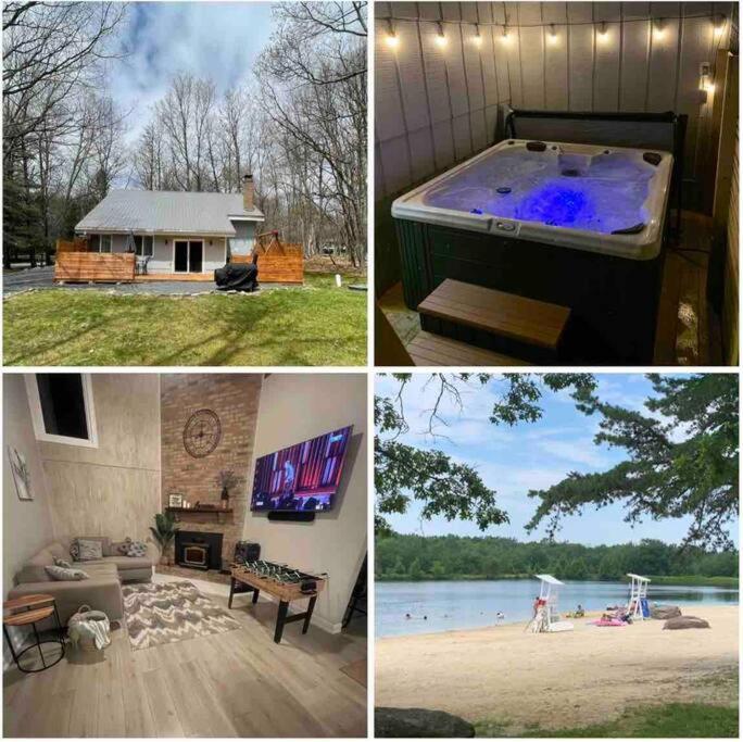 Modern Home Near Lake W Hottub, Game Room, Fireplace Albrightsville Dış mekan fotoğraf